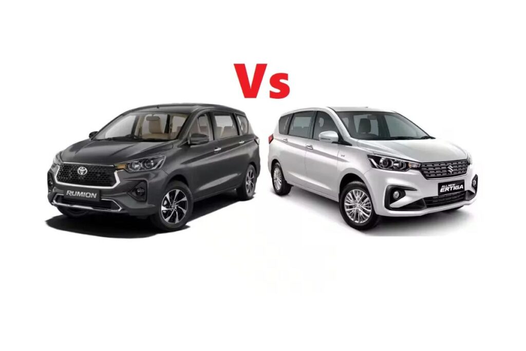 Toyota Rumion vs Maruti Ertiga