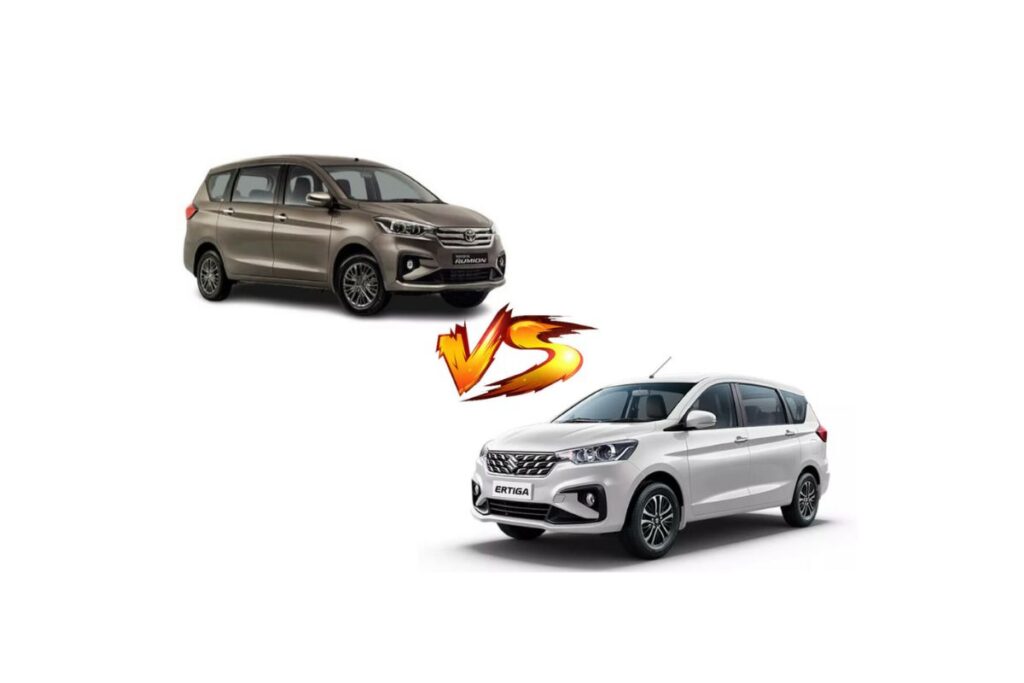 Toyota Rumion vs Maruti Ertiga