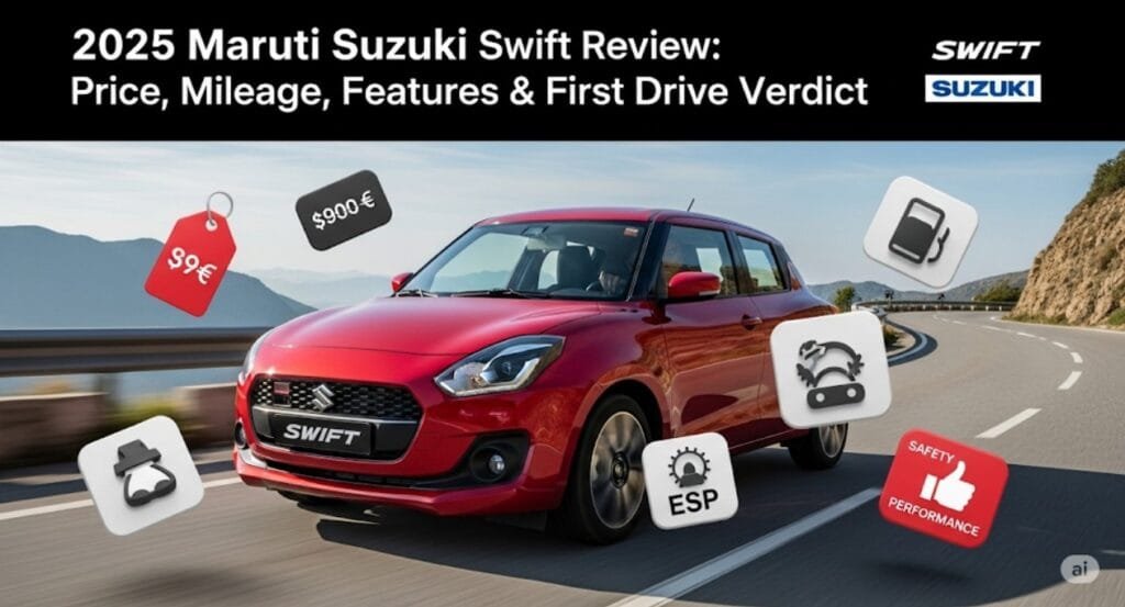 2025 Maruti Suzuki Swift Review: Price, Mileage, Features & First Drive Verdict
