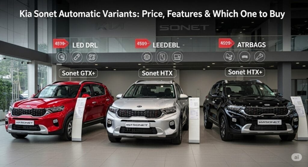Kia Sonet Automatic Variants: Price, Features & Which One to Buy