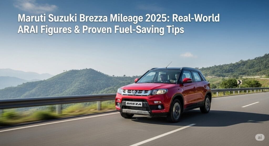 Maruti Suzuki Brezza Mileage 2025: Real-World ARAI Figures & Proven Fuel-Saving Tips