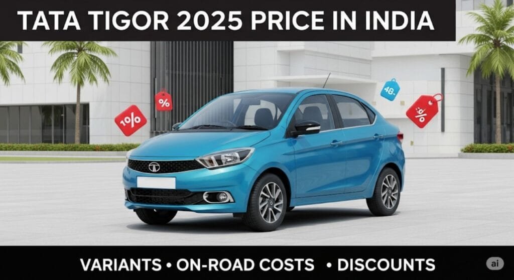 Tata Tigor 2025 Price in India: Best Variant Deals, On-Road Costs & Discounts