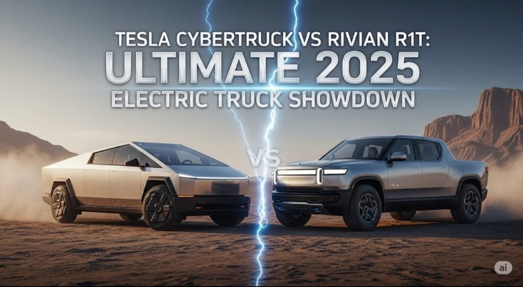 Tesla Cybertruck vs Rivian R1T Ultimate 2025 Electric Truck Showdown