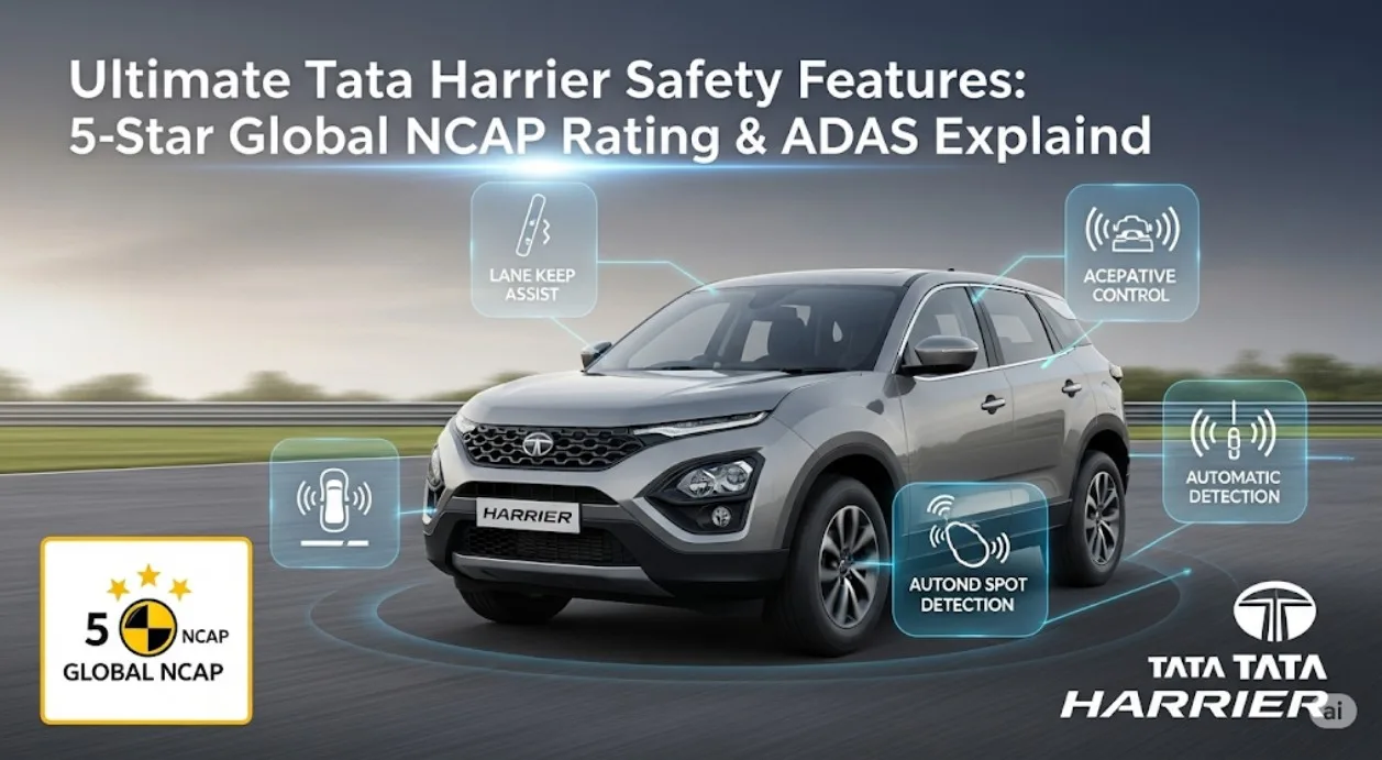 Ultimate Tata Harrier Safety Features: 5-Star Global NCAP Rating & ADAS Explained