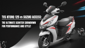 AI generated thumbnail for: TVS Ntorq 125 vs Suzuki Access: The Ultimate Scooter Showdown for Performance and Style!