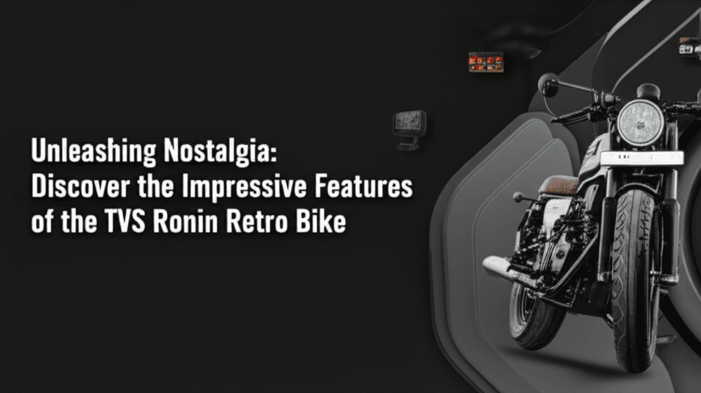 AI generated thumbnail for: Unleashing Nostalgia: Discover the Impressive Features of the TVS Ronin Retro Bike