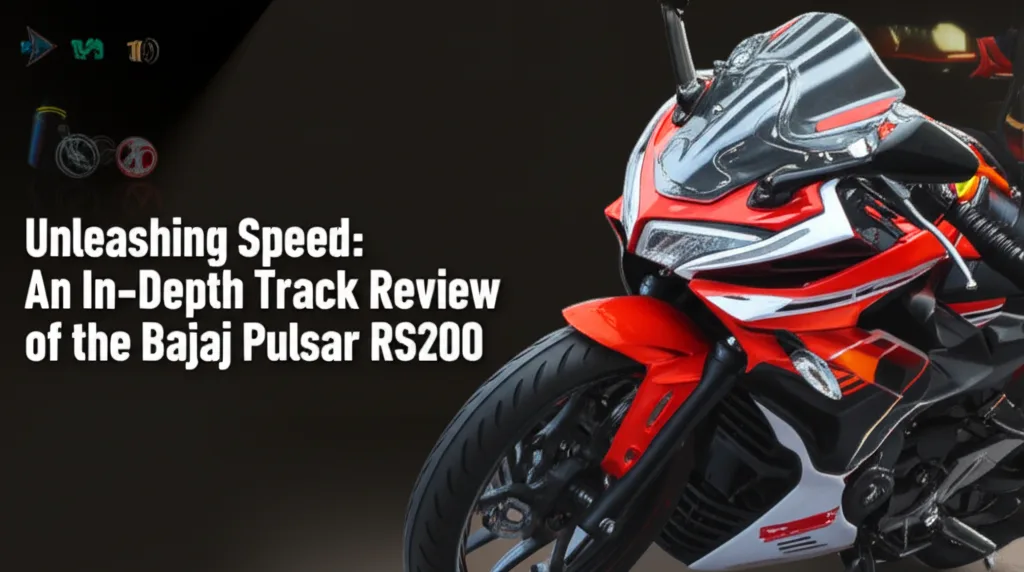 AI generated thumbnail for: Unleashing Speed: An In-Depth Track Review of the Bajaj Pulsar RS200