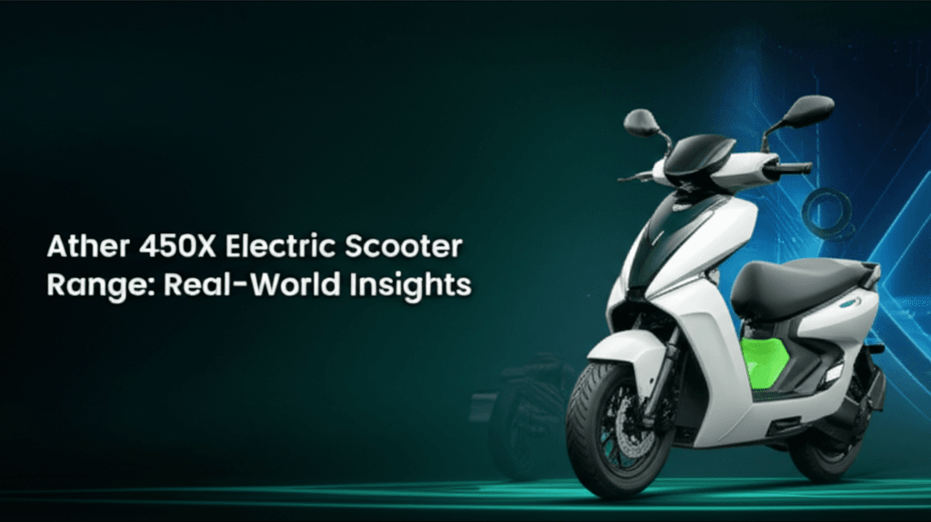 AI generated thumbnail for: Ather 450X Electric Scooter Range: Real-World Insights