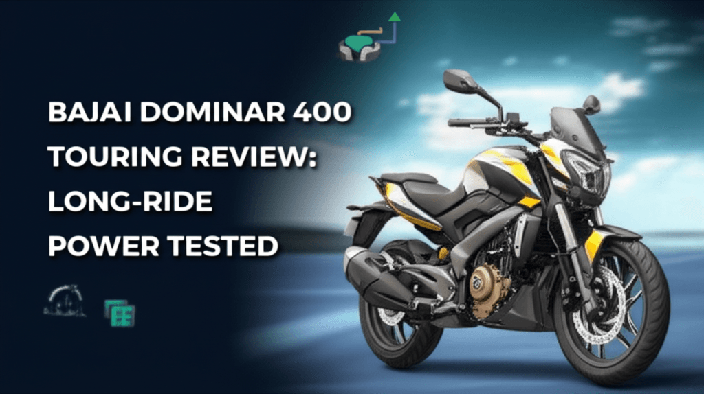 AI generated thumbnail for: Bajaj Dominar 400 Touring Review: Long-Ride Power Tested